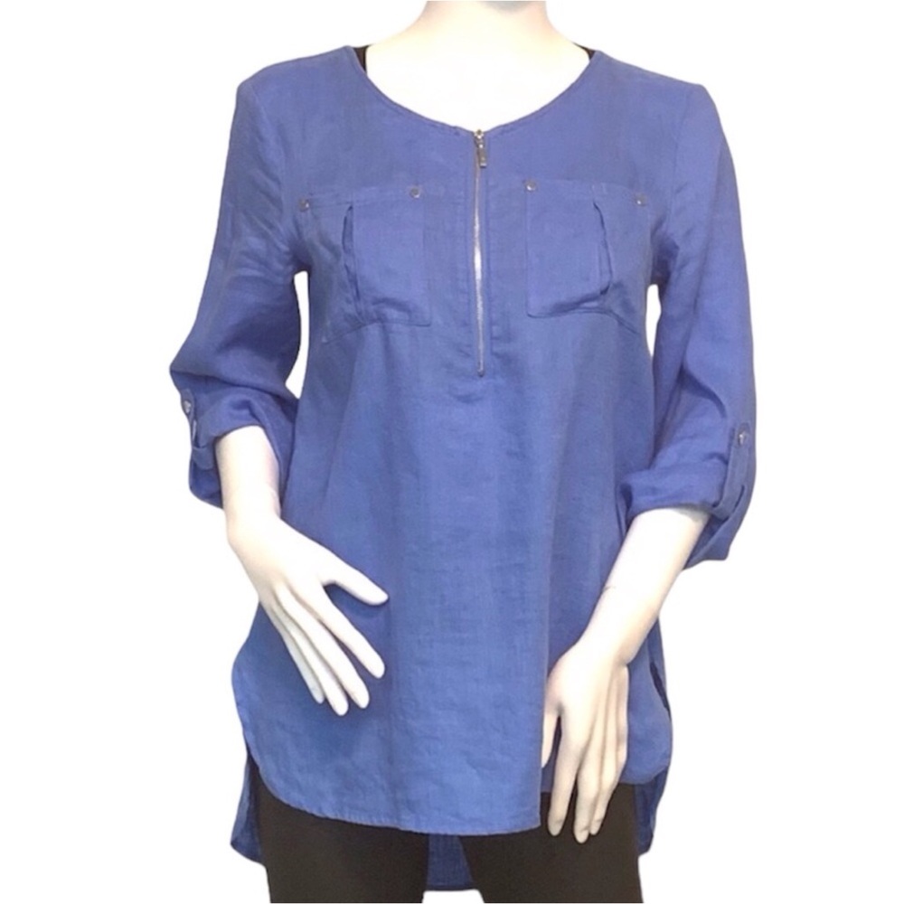 Jones New York | Linen Pull Over Shirt